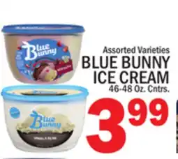 C Town BLUE BUNNY ICE CREAM offer
