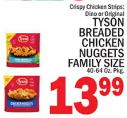 C Town TYSON BREADED CHICKEN NUGGETS FAMILY SIZE offer