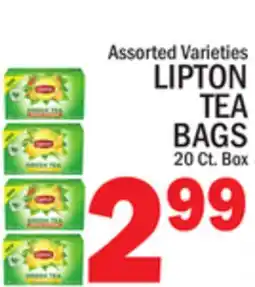 C Town LIPTON TEA BAGS offer