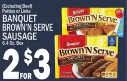 C Town BANQUET BROWN'N SERVE SAUSAGE offer