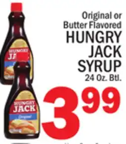 C Town Original or Butter Flavored HUNGRY JACK SYRUP offer