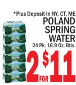 C Town POLAND SPRING WATER offer