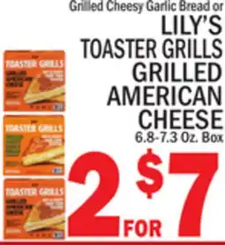 C Town LILY'S TOASTER GRILLS GRILLED AMERICAN CHEESE offer