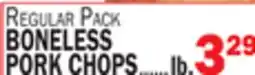 C Town BONELESS PORK CHOPS offer