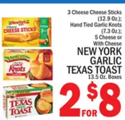 C Town NEW YORK GARLIC TEXAS TOAST, 13.5 Oz. Boxes offer