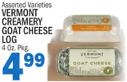 C Town VERMONT CREAMERY GOAT CHEESE LOG offer