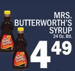 C Town MRS. BUTTERWORTH'S SYRUP offer