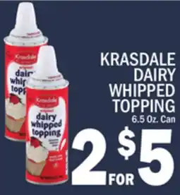 C Town KRASDALE DAIRY WHIPPED TOPPING offer