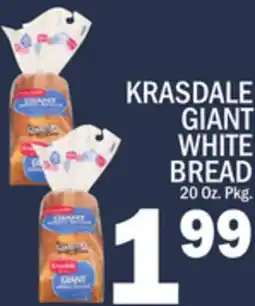 C Town KRASDALE GIANT WHITE BREAD offer