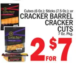 C Town CRACKER BARREL CRACKER CUTS, 7 Oz. Pkg offer