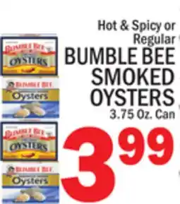 C Town BUMBLE BEE SMOKED OYSTERS offer