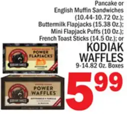 C Town KODIAK WAFFLES 9-14.82 Oz. Boxes offer
