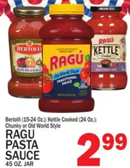 C Town RAGU PASTA SAUCE45 OZ. JAR offer