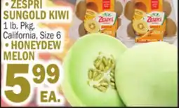 C Town ZESPRI SUNGOLD KIWI, HONEYDEW MELON offer