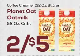 DeCicco & Sons Planet Oat Oatmilk, 52 Oz. Cntr offer