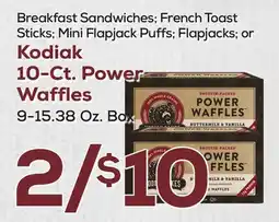DeCicco & Sons Kodiak 10-Ct. Power Waffles offer