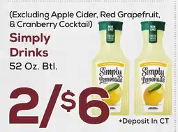 DeCicco & Sons Simply Drinks offer