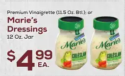 DeCicco & Sons Marie's Dressings, or 12 Oz. Jar offer