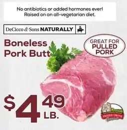 DeCicco & Sons Boneless Pork Butt offer