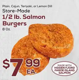 DeCicco & Sons Store-Made 1/2 lb. Salmon Burgers offer
