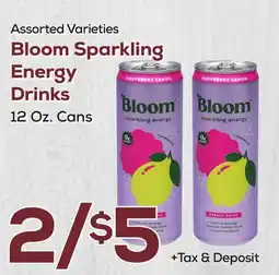 DeCicco & Sons Bloom Sparkling Energy Drinks offer