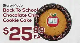 DeCicco & Sons Store-Made Back To School Chocolate Chip Cookie Cake offer