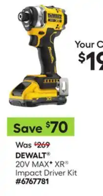Lowe's 20V MAX XR Impact Driver Kit offer