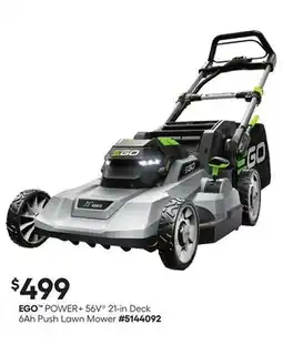 Lowe's POWER+ 56V 21-in Deck 6Ah Push Lawn Mower offer