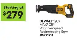 Lowe's 20V MAX* XR Variable-Speed Reciprocating Saw offer