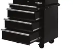 Lowe's Kobalt 26.7-in W x 33-in H 4-Drawer Black Steel Rolling Tool Cabinet offer