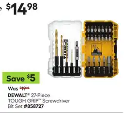 Lowe's 27-Piece TOUGH GRIP Screwdriver Bit Set offer