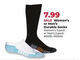 Runnings Noble Outfitters Women's or Men's Durable Socks offer
