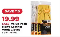 Runnings Noble Outfitters Value Pack Men's Leather Work Gloves offer