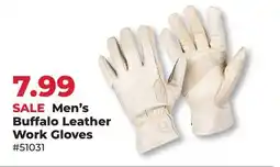 Runnings Men's Buffalo Leather Work Gloves offer