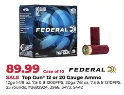 Runnings Top Gun 12 or 20 Gauge Ammo offer