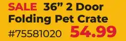 Runnings Main St. Pet 36 2 Door Folding Pet Crate offer