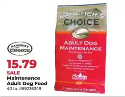Runnings Ranchers Choice Maintenance Adult Dog Food offer