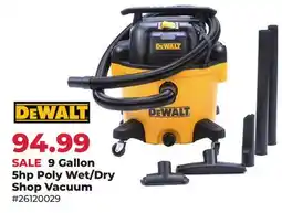 Runnings DEWALT 9 Gallon 5hp Poly Wet/Dry Shop Vacuum offer
