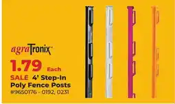 Runnings agraTronix 4' Step-In Poly Fence Posts offer