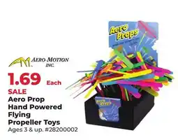 Runnings Aero Prop Hand Powered Flying Propeller Toys, Ages 3 & up offer