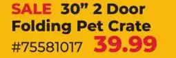 Runnings 30 2 Door Folding Pet Crate offer