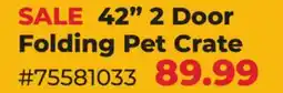 Runnings 42 2 Door Folding Pet Crate offer