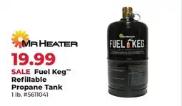 Runnings Mr Heater Fuel Keg Refillable Propane Tank offer