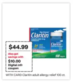 CVS Claritin adult allergy relief 100 ct offer