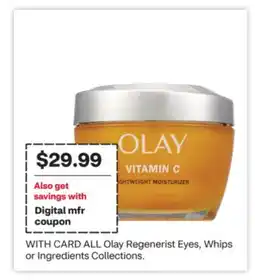 CVS ALL Olay Regenerist Eyes, Whips or Ingredients Collections offer