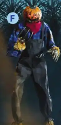 Lowe's Haunted Living 7-ft Motion Activated Pumpkin Scarecrow Animatronic offer