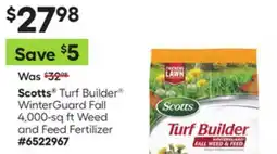 Lowe's Turf Builder WinterGuard Fall 4,000-sq ft Weed and Feed Fertilizer offer