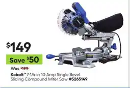 Lowe's 7-1/4-in 10-Amp Single Bevel Sliding Compound Miter Saw offer
