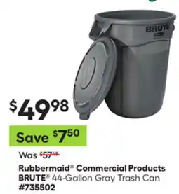 Lowe's BRUTE 44-Gallon Gray Trash Can offer