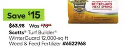 Lowe's Turf Builder WinterGuard 12,000-sq ft Weed & Feed Fertilizer offer